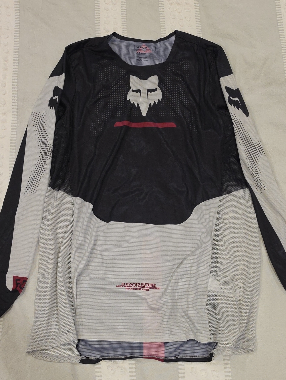 Fox Women's Black, Gray & Rasberry Motocross Jersey